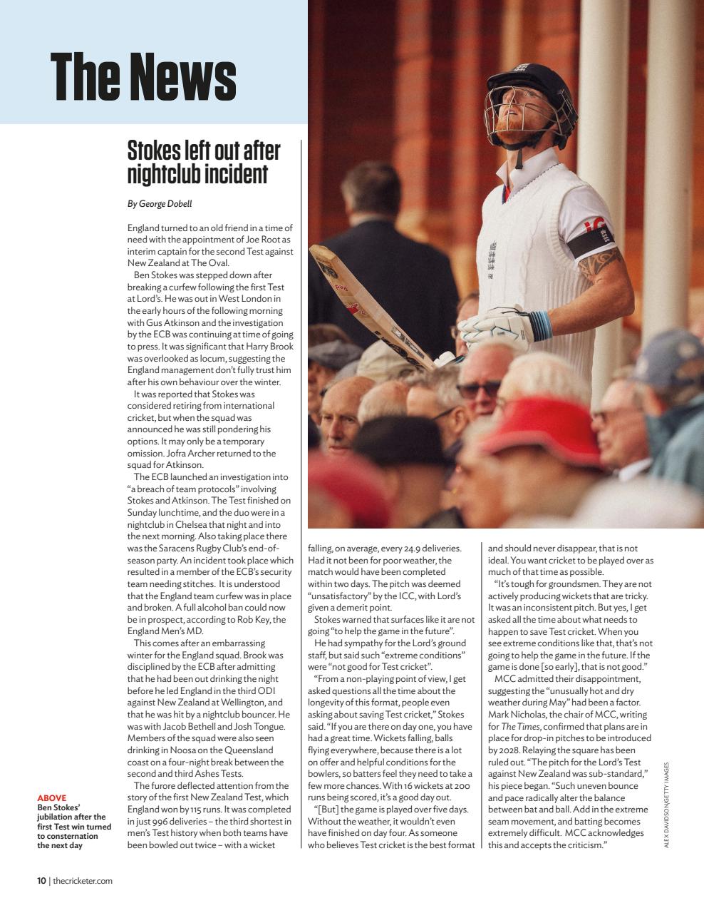 The Cricketer Magazine Preview Pages