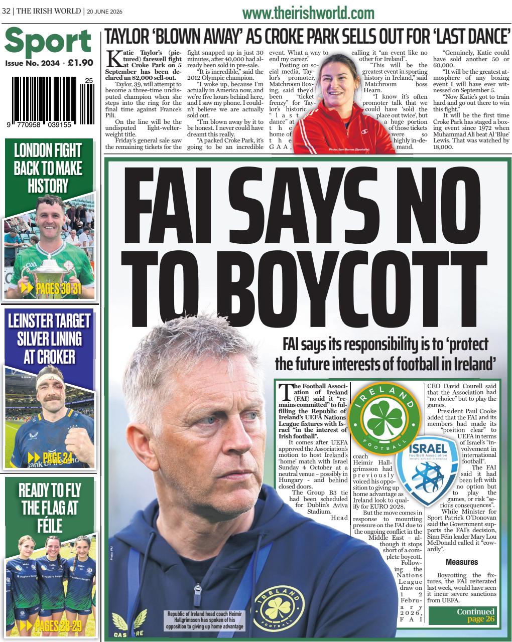 Irish World Preview Pages