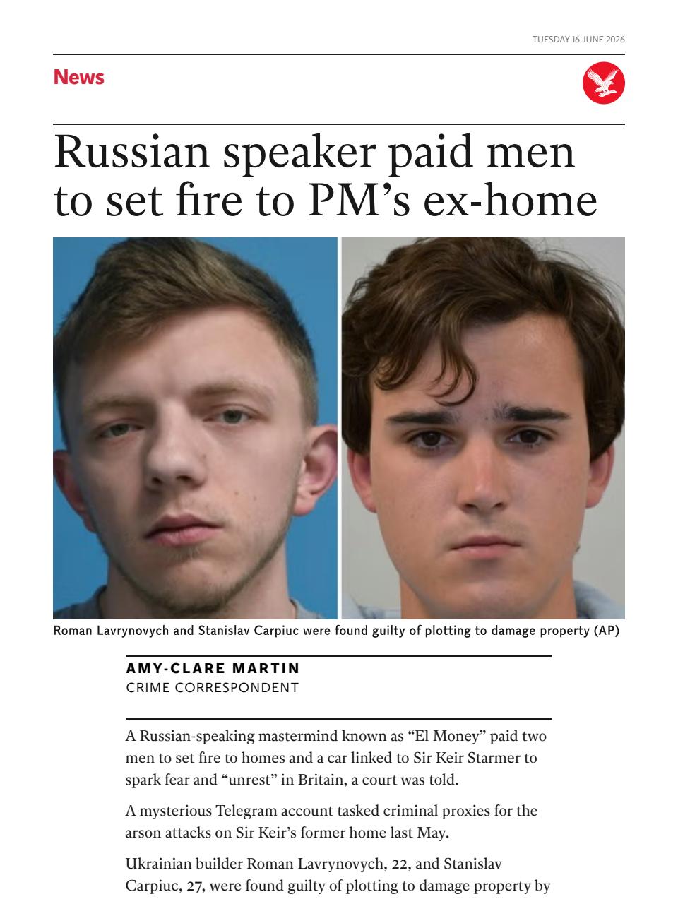 The Independent Daily Edition Newspaper Preview Pages