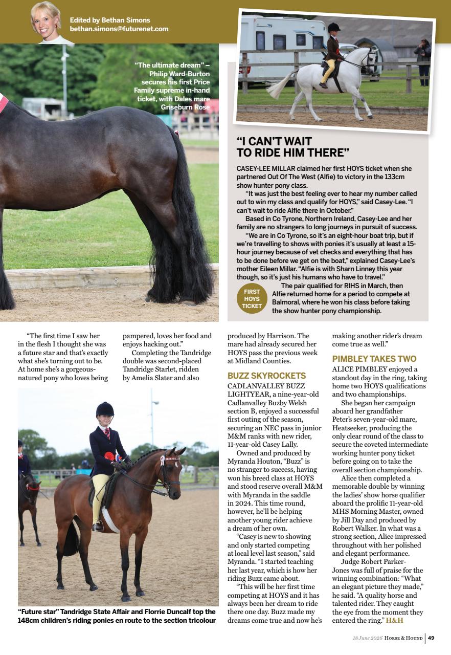 Horse & Hound Preview Pages