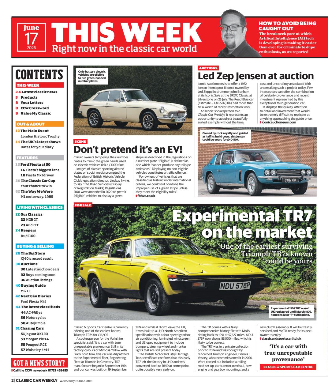 Classic Car Weekly Preview Pages