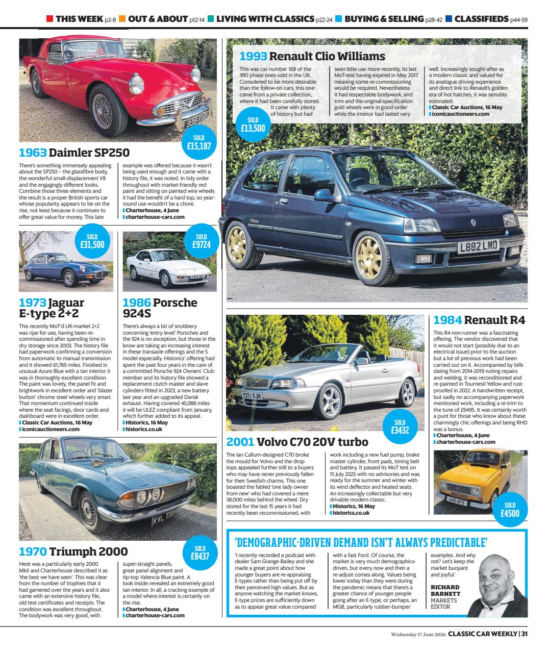Classic Car Weekly Preview Pages