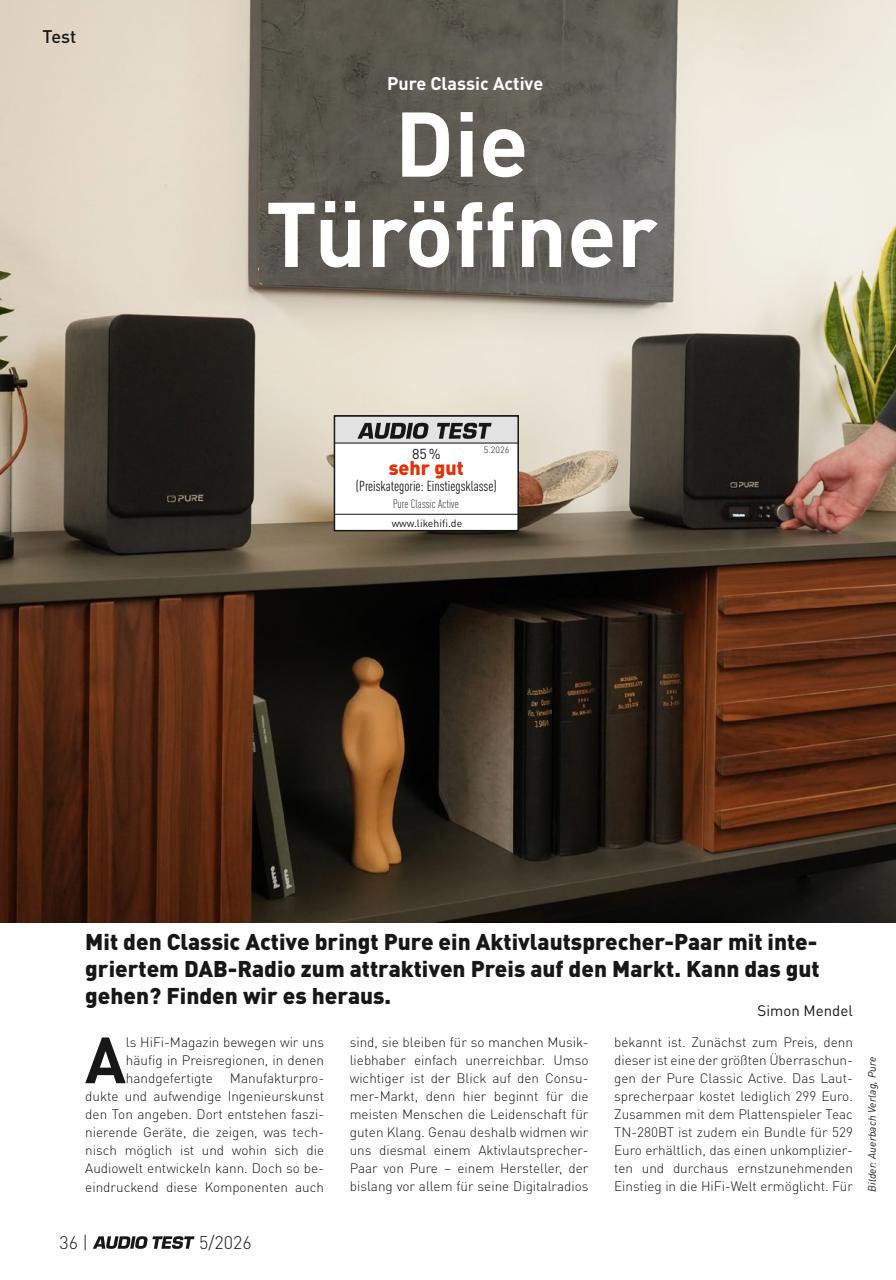 Audio Test Preview Pages