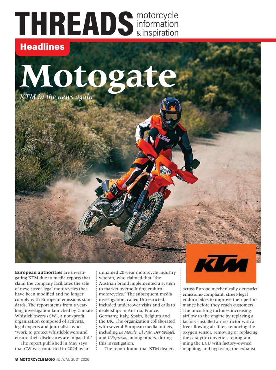 Motorcycle Mojo Preview Pages