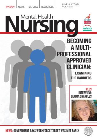 Mental Health Nursing issue June/July 2026