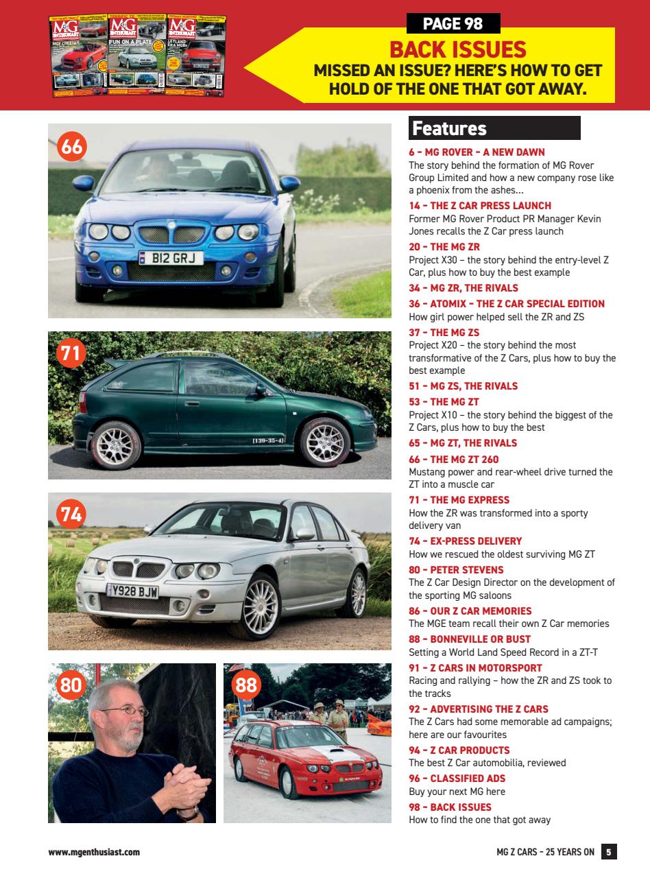 MG Enthusiast Preview Pages