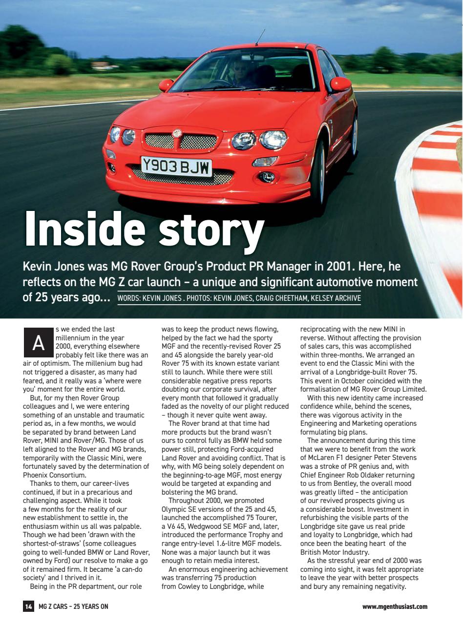 MG Enthusiast Preview Pages
