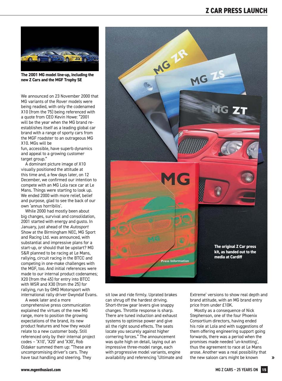 MG Enthusiast Preview Pages