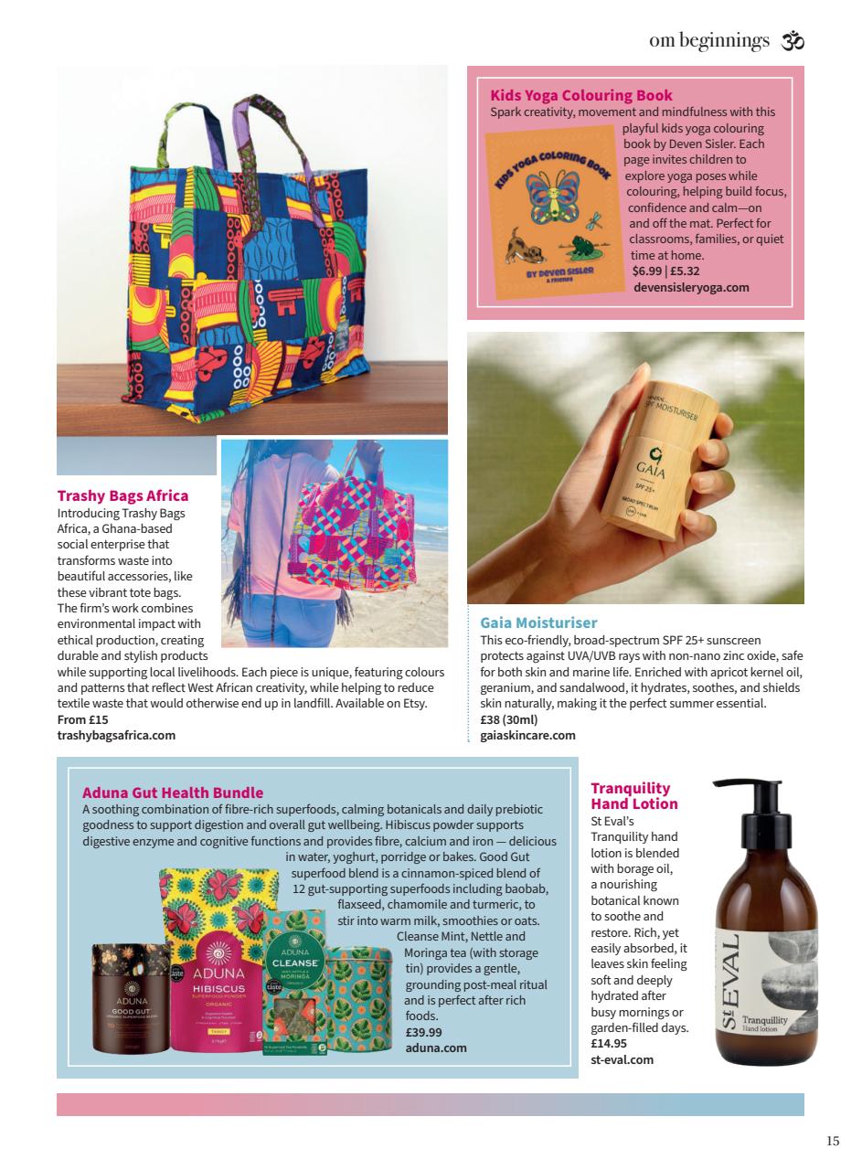 OM Yoga Magazine Preview Pages