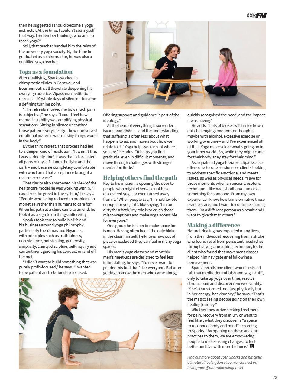 OM Yoga Magazine Preview Pages