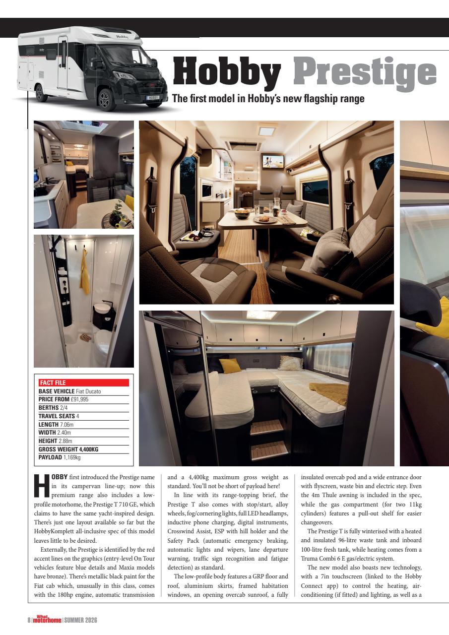 What Motorhome magazine Preview Pages