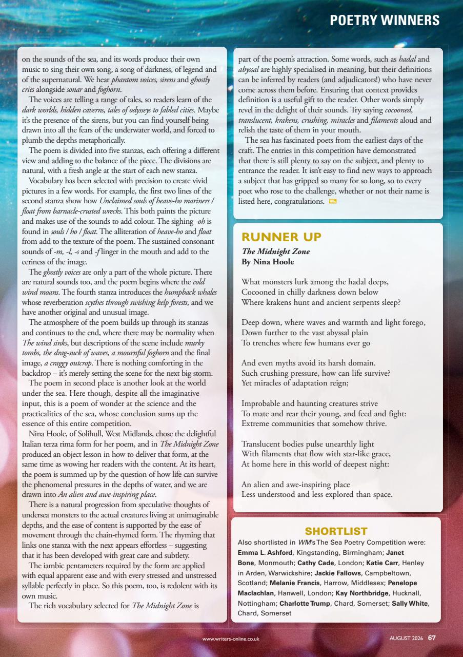 Writing Magazine Preview Pages