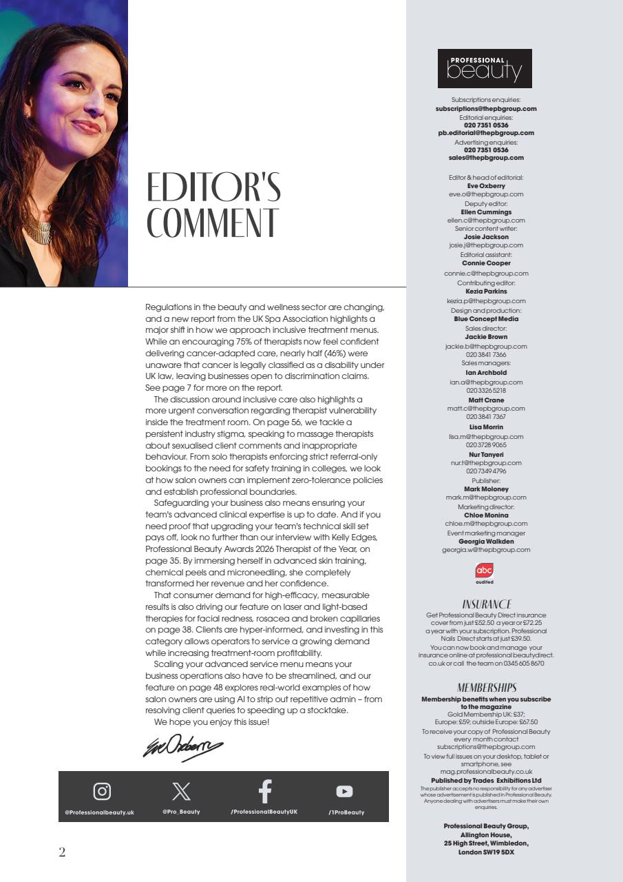 Professional Beauty Preview Pages
