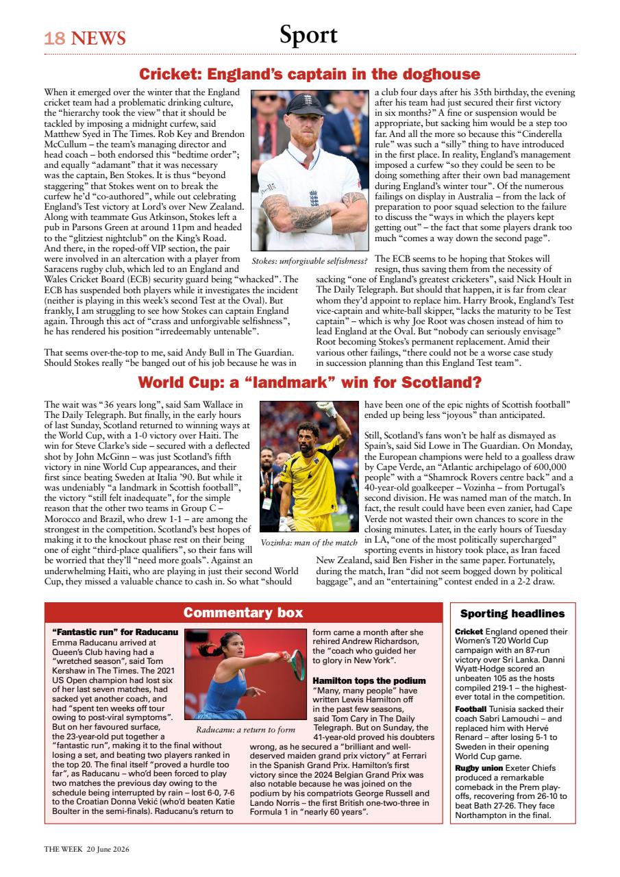 The Week Preview Pages