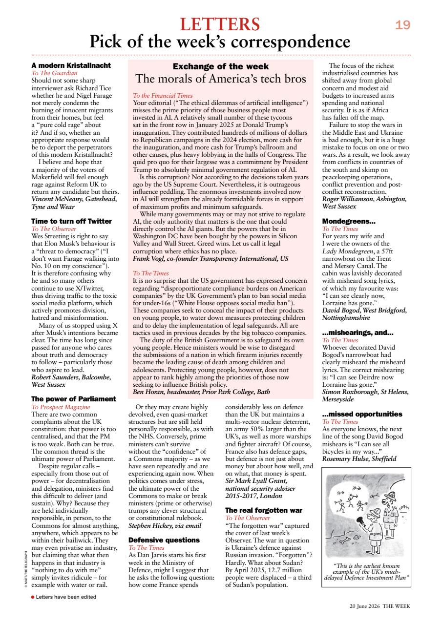 The Week Preview Pages