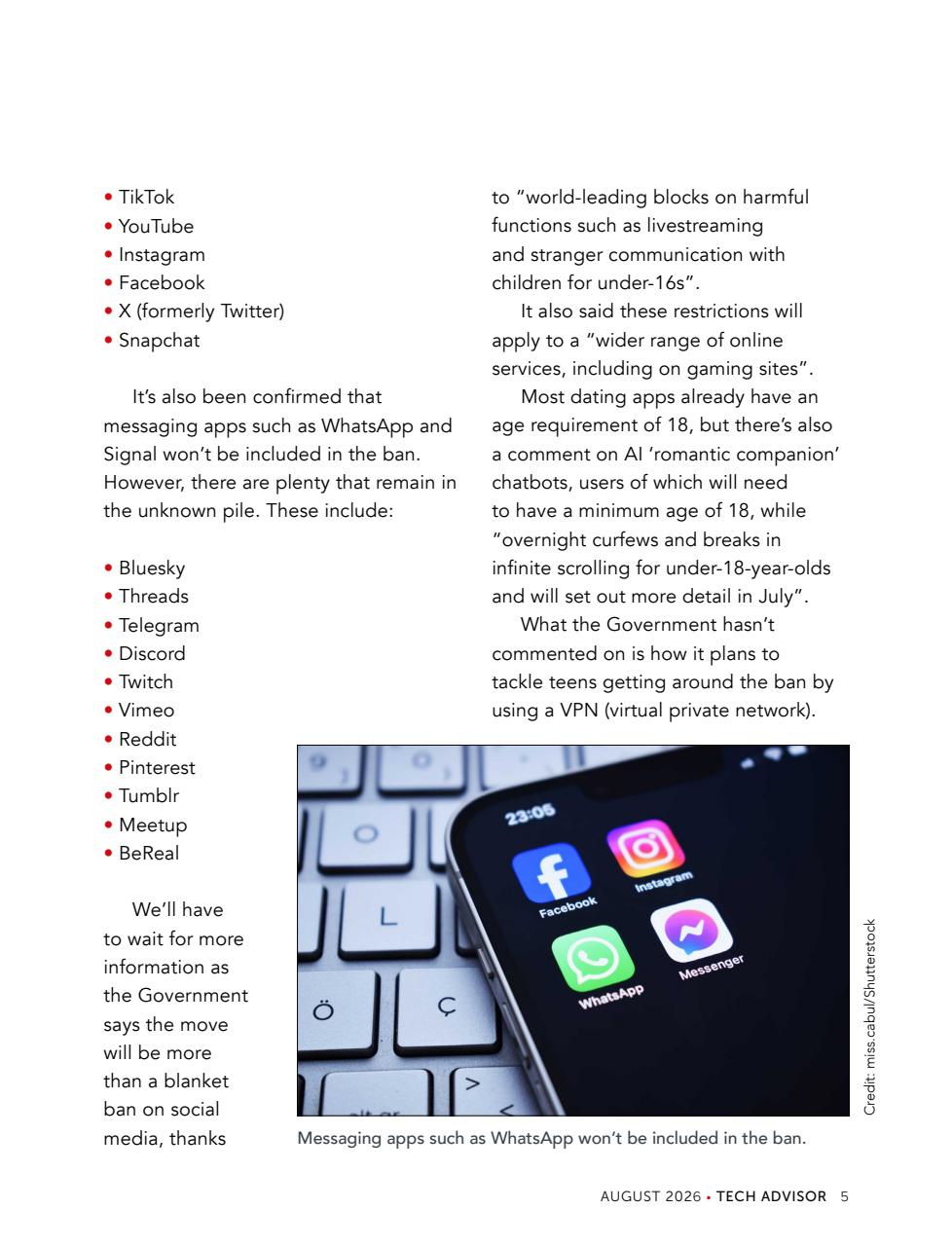 Tech Advisor Preview Pages