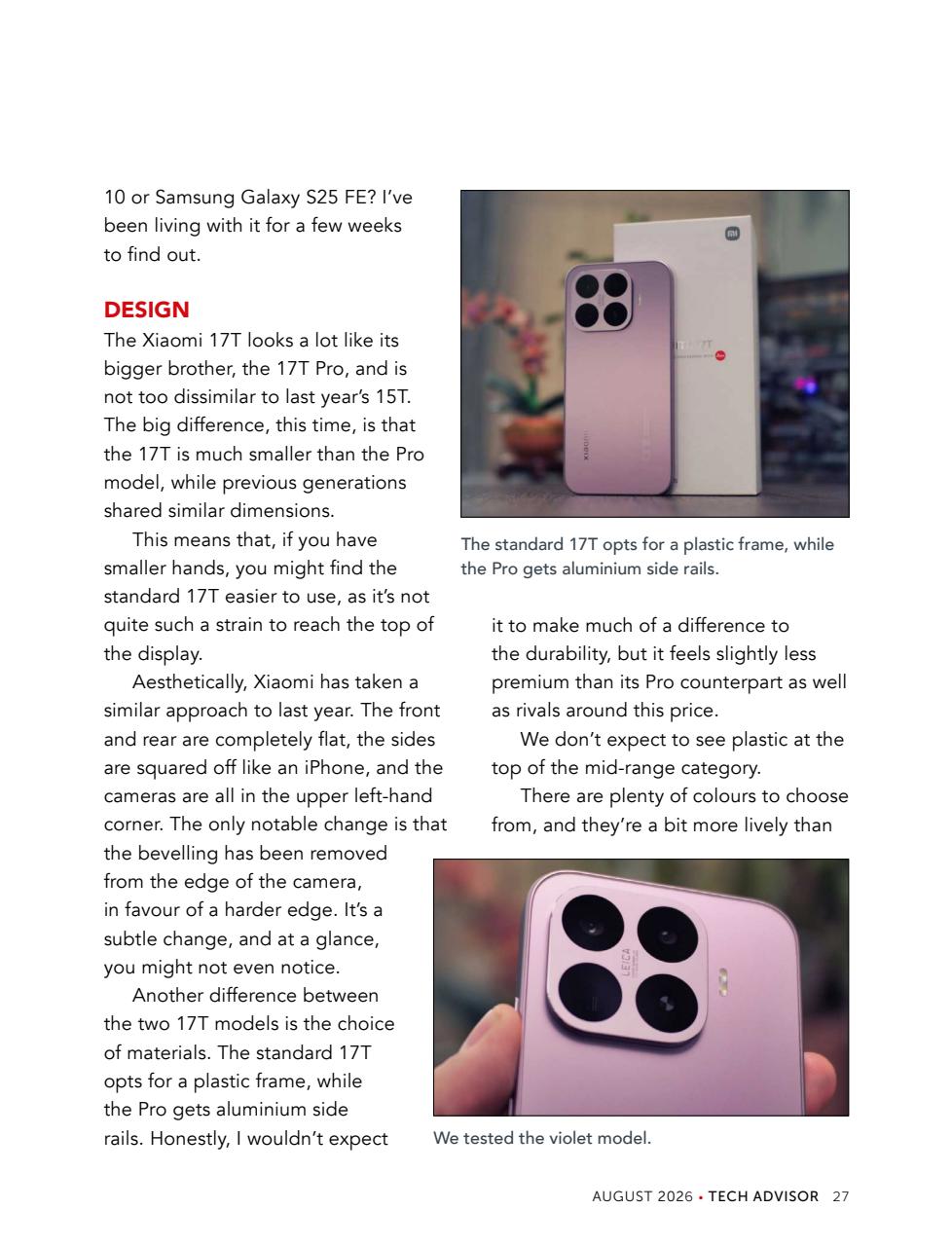 Tech Advisor Preview Pages