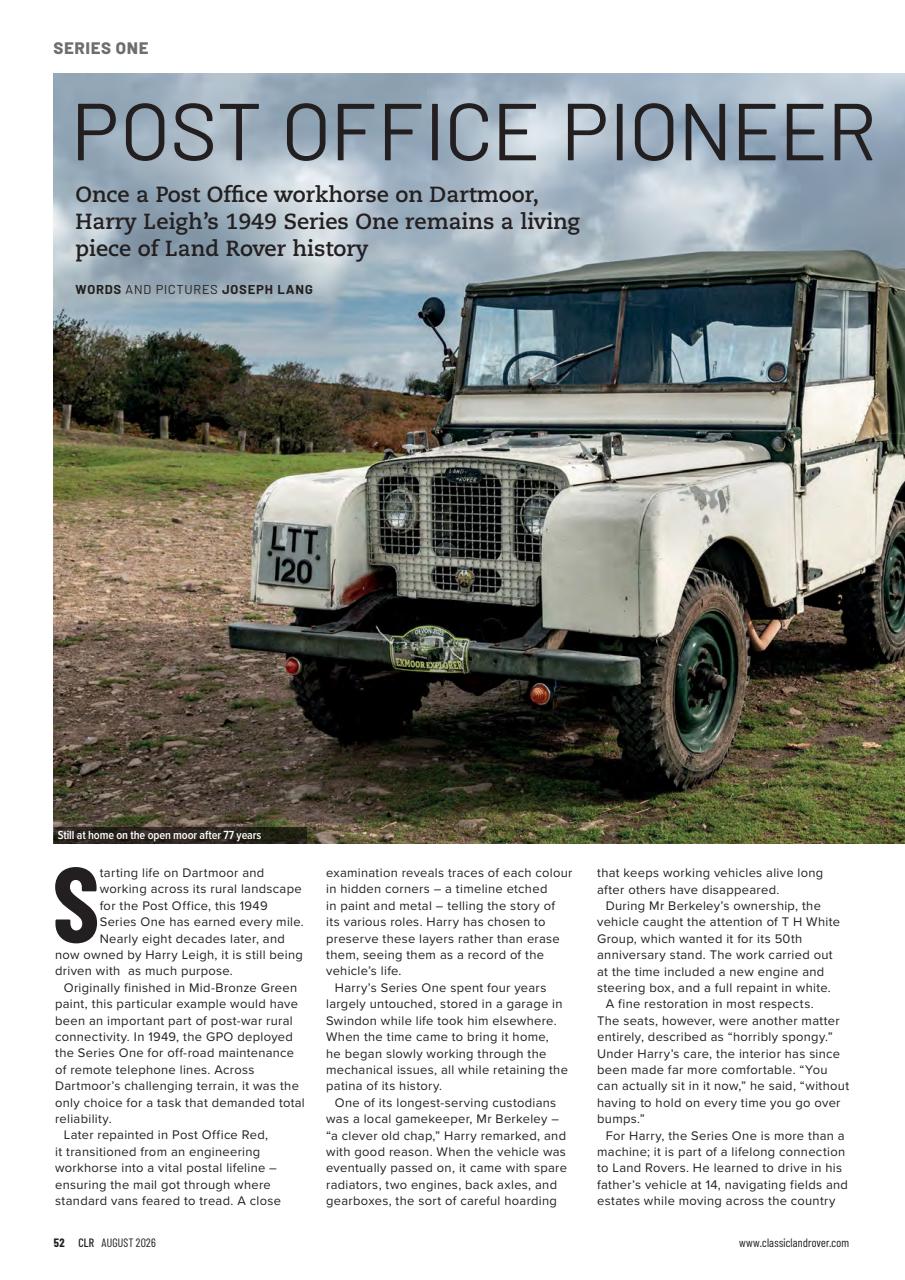 Classic Land Rover Magazine Preview Pages