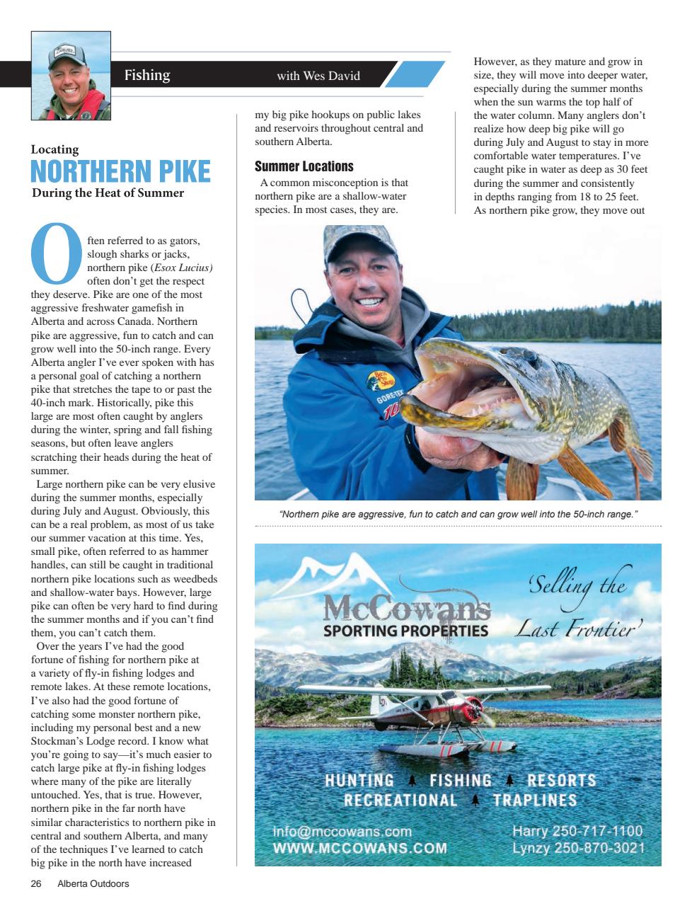 Alberta Outdoors Preview Pages