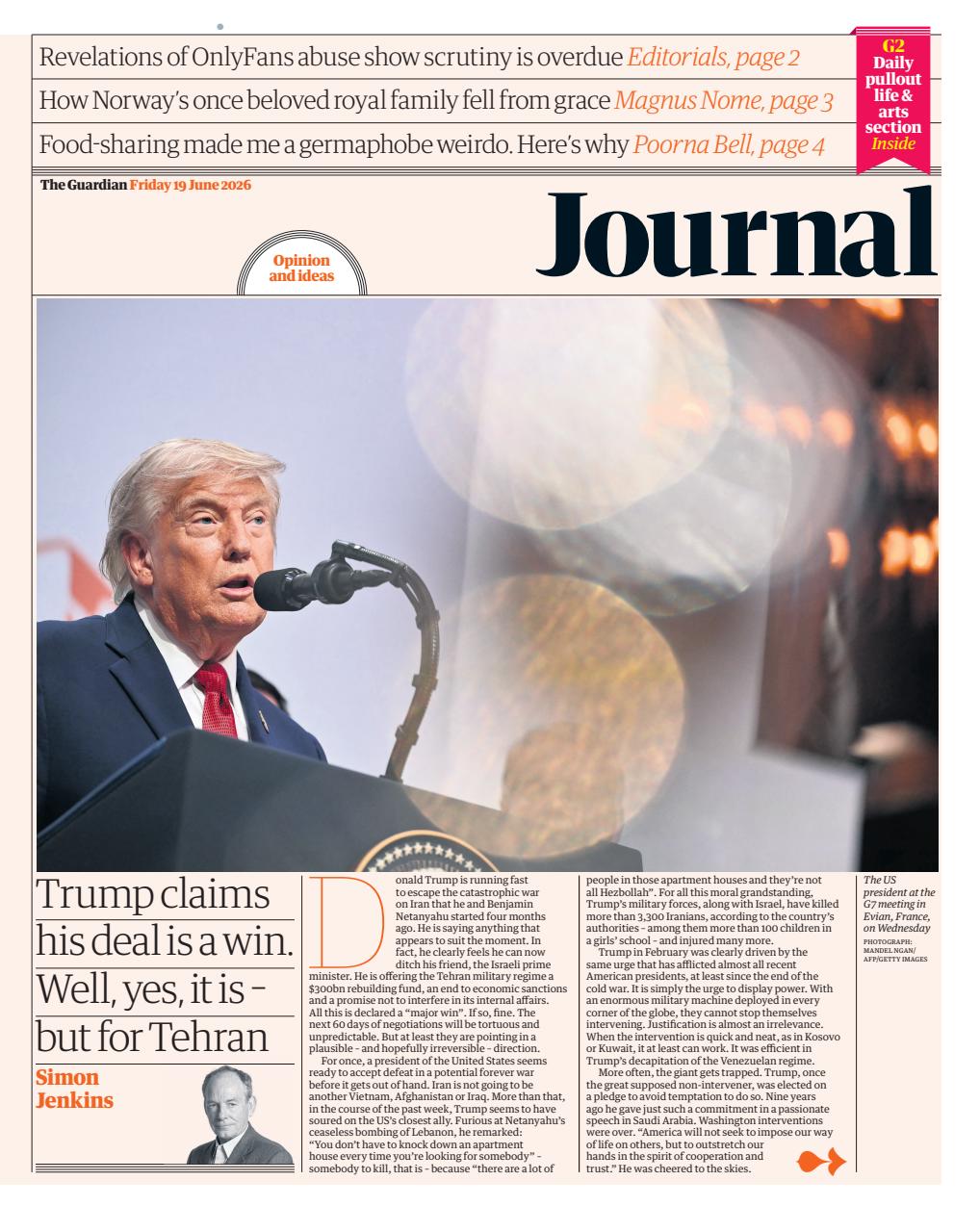 The Guardian Newspaper Preview Pages