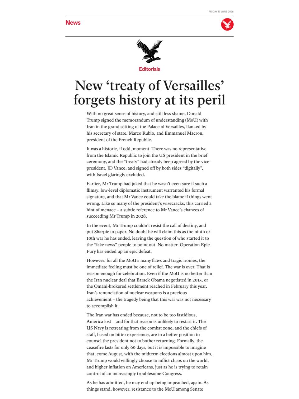 The Independent Daily Edition Newspaper Preview Pages