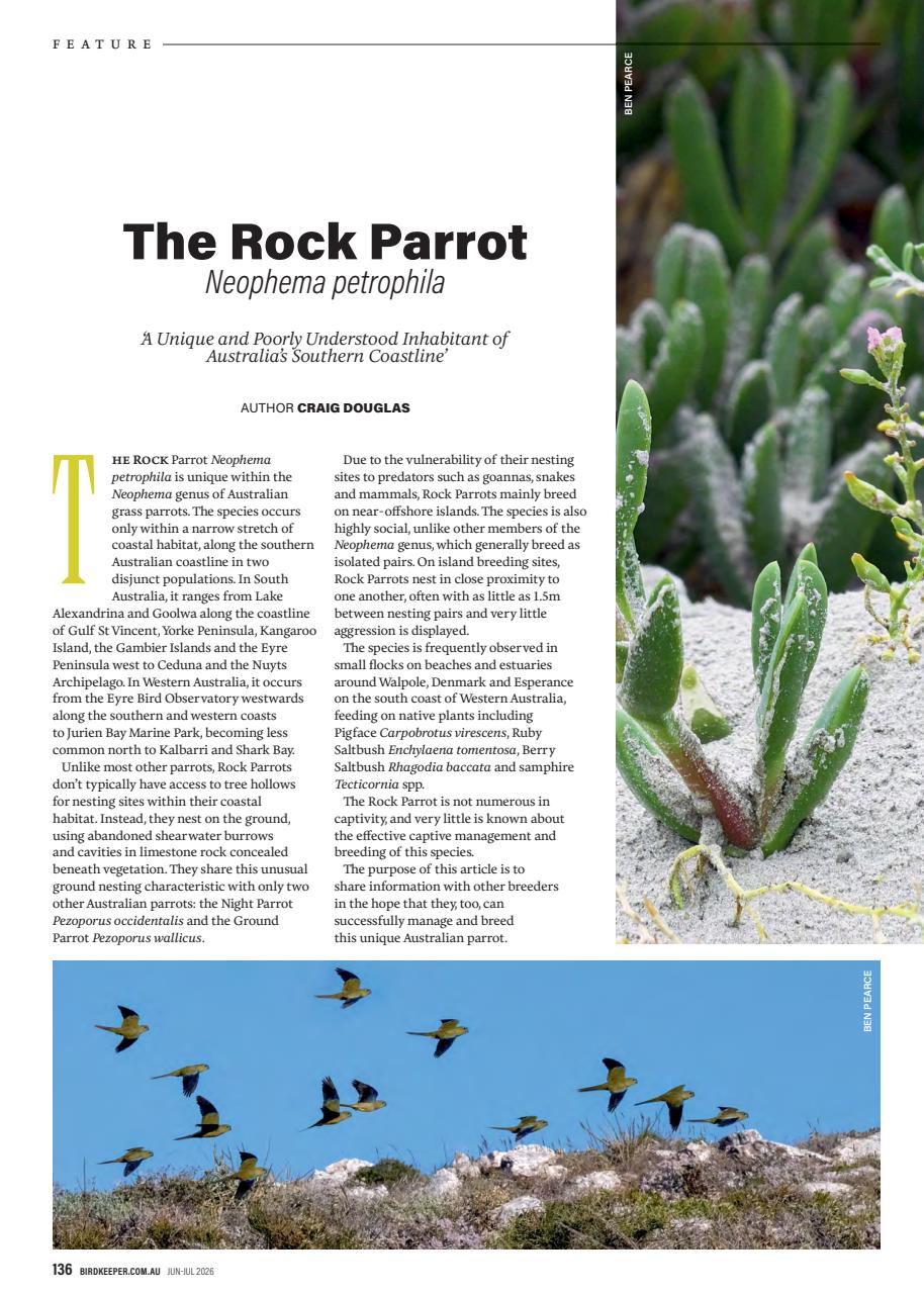 Australian Birdkeeper Magazine Preview Pages