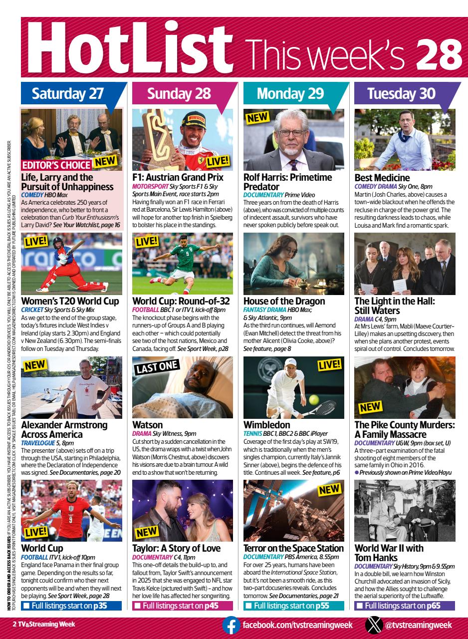 TV & Satellite Week Preview Pages