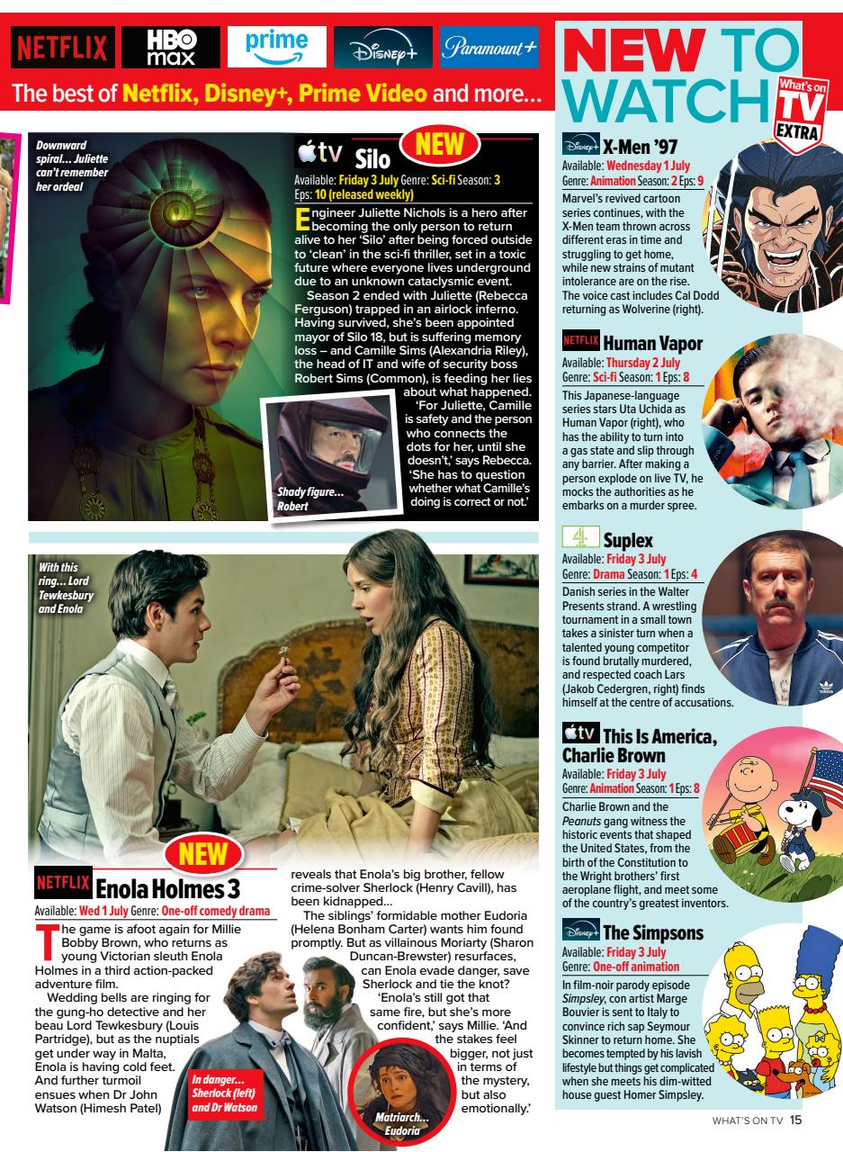 What's on TV Preview Pages