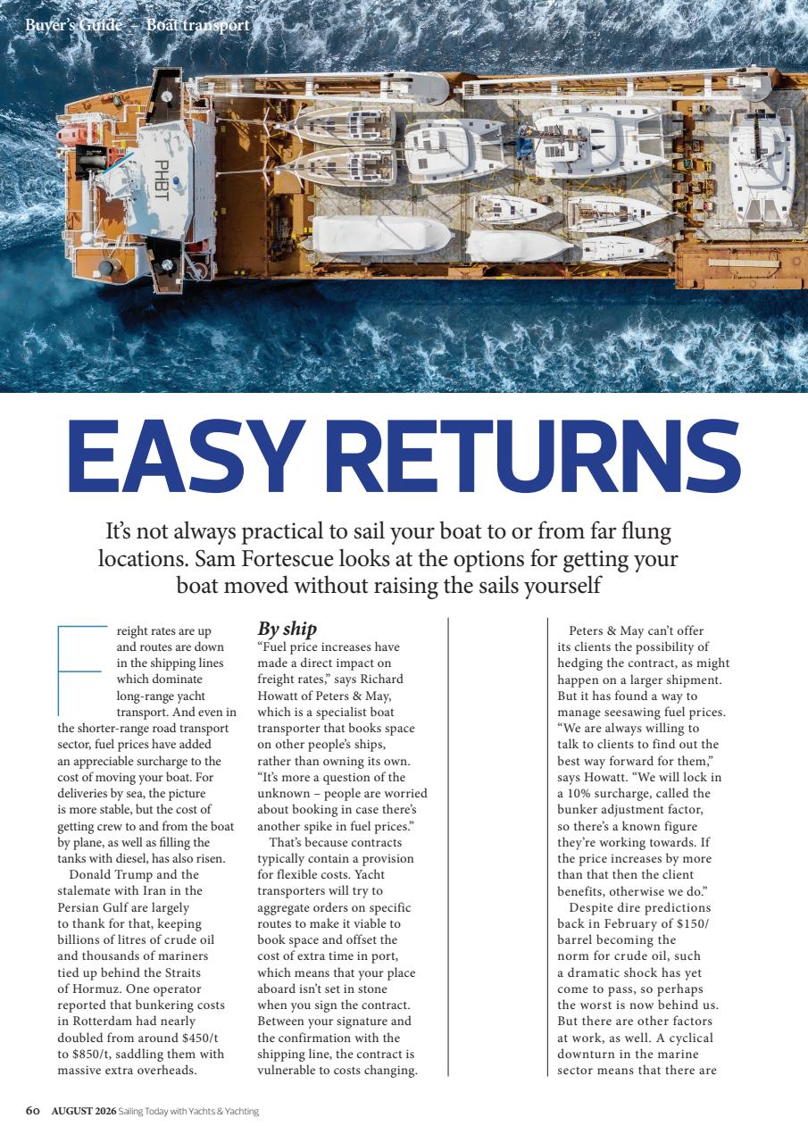 Yachts & Yachting Preview Pages