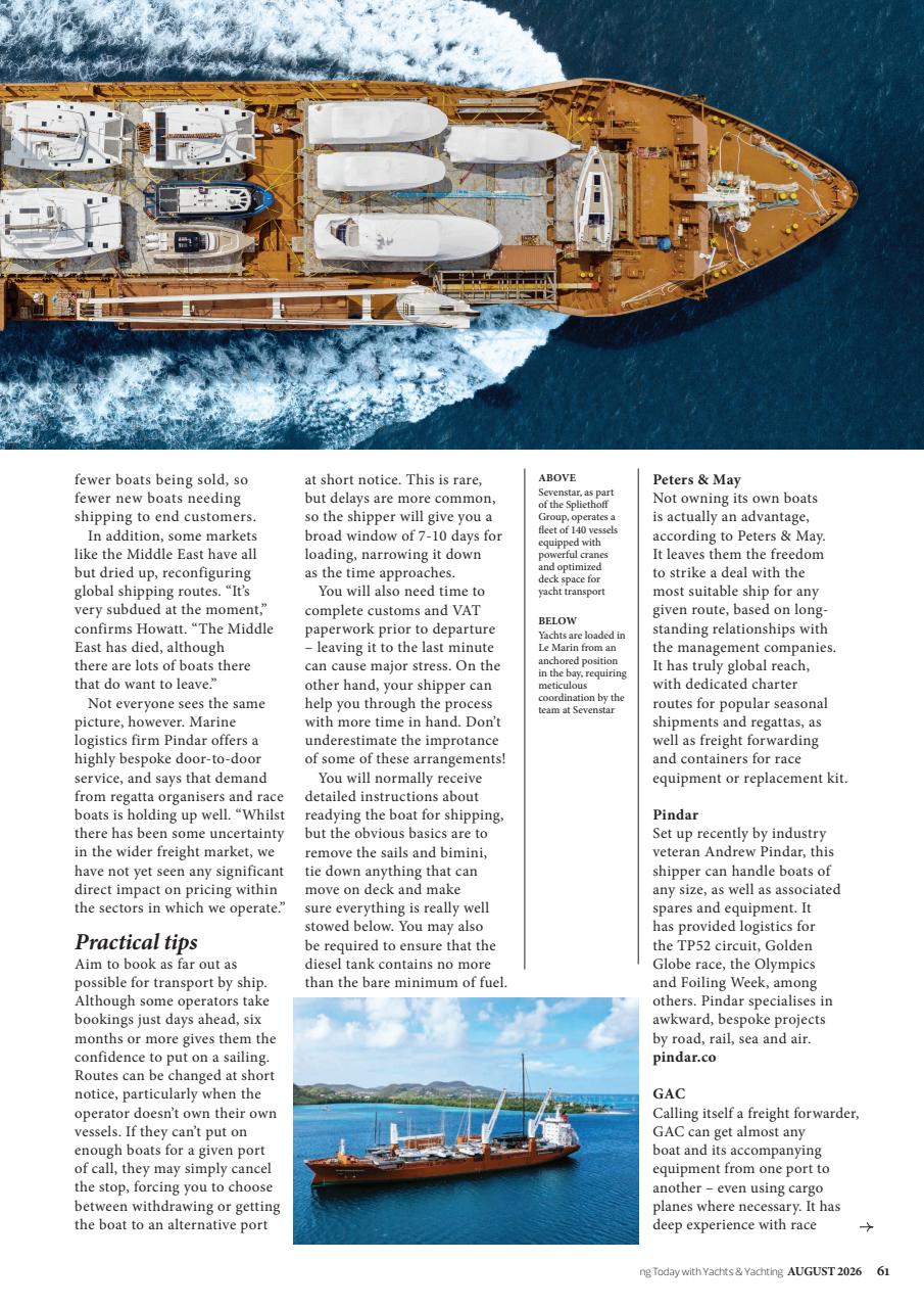 Yachts & Yachting Preview Pages