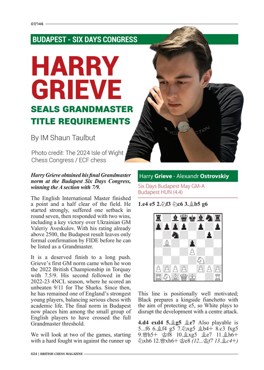 British Chess Magazine Preview Pages