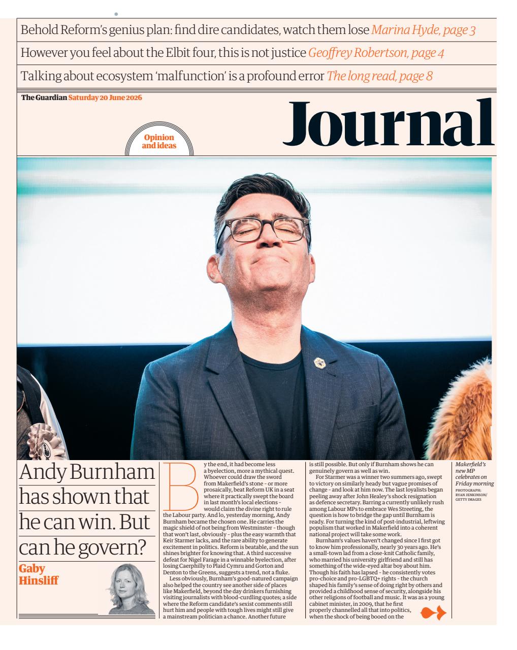 The Guardian Newspaper Preview Pages