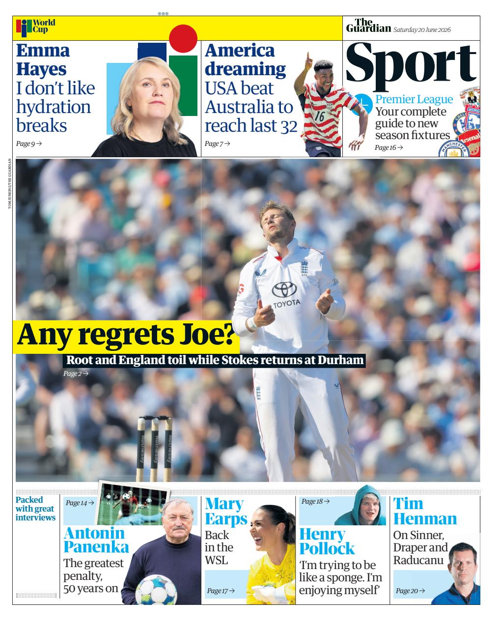 The Guardian Newspaper Preview Pages