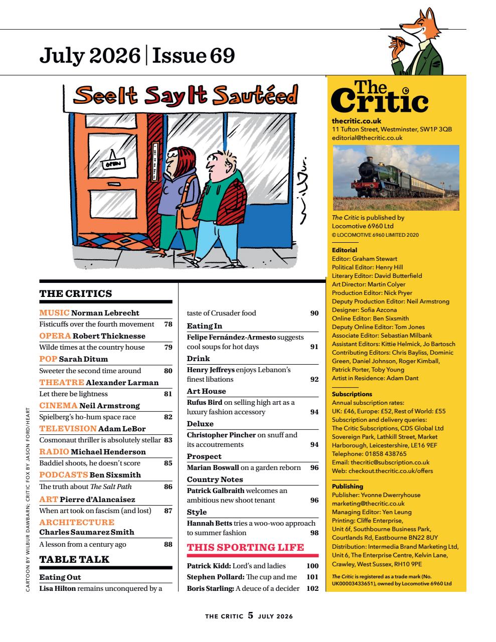 The Critic Preview Pages