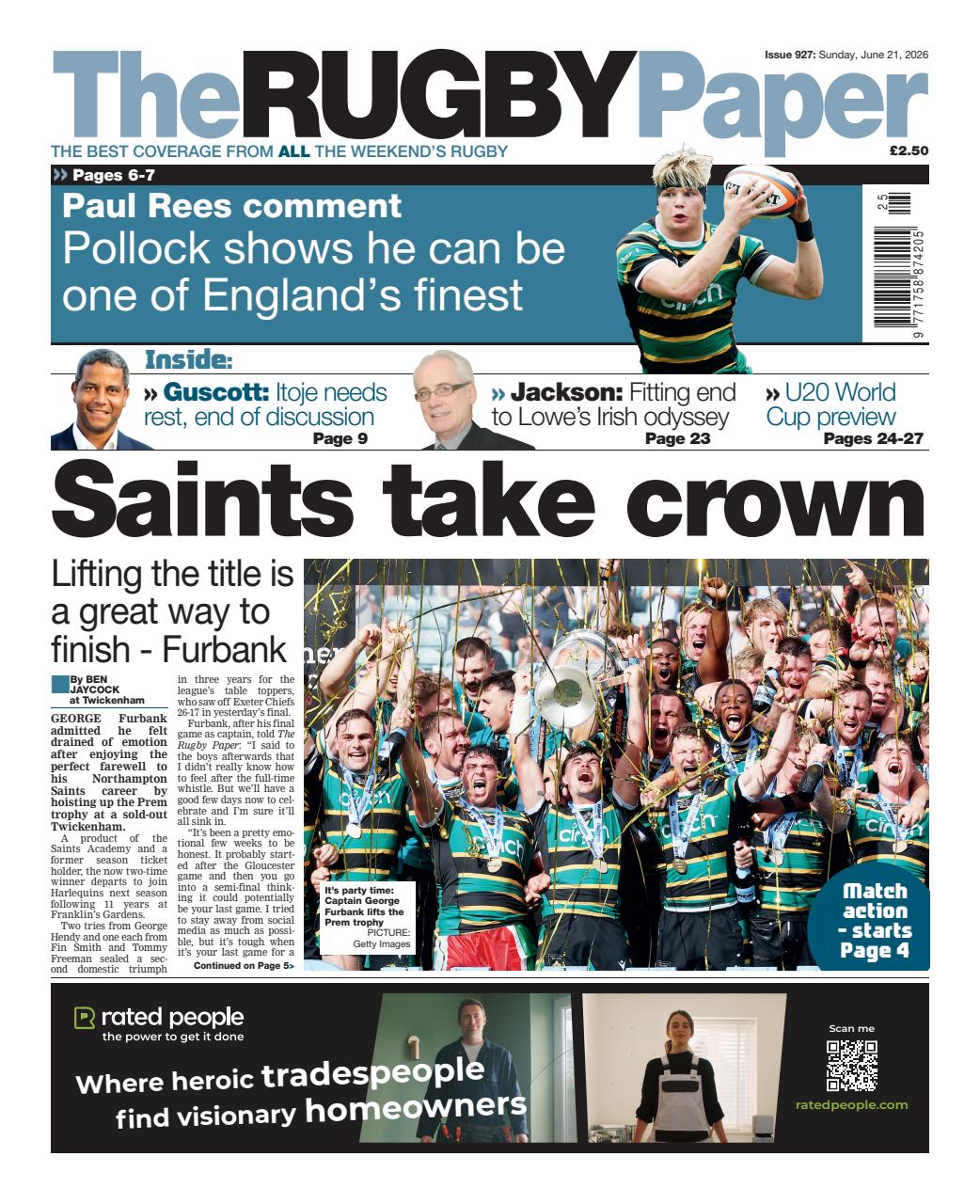 The Rugby Paper Preview Pages