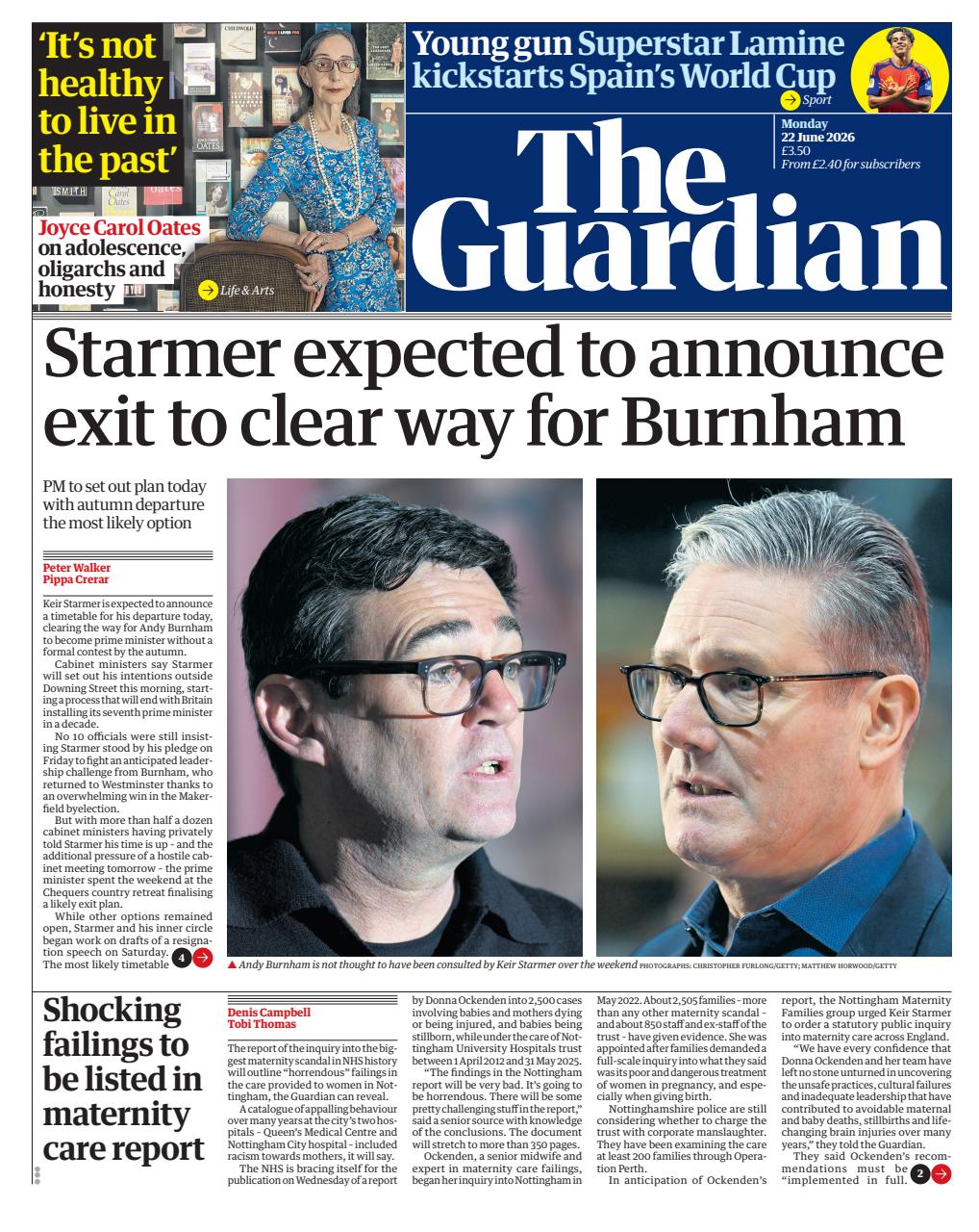 The Guardian Newspaper Preview Pages