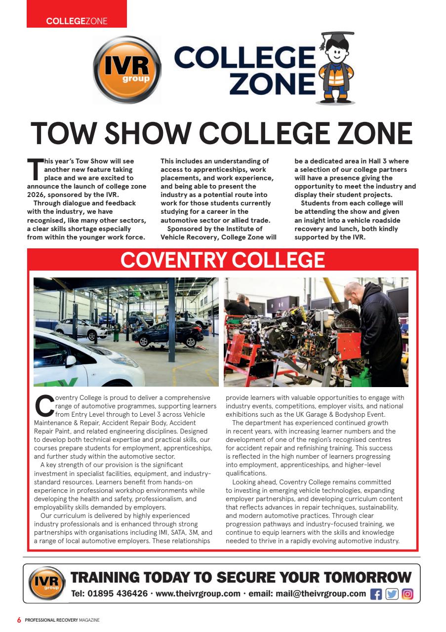 Professional Recovery Magazine Preview Pages