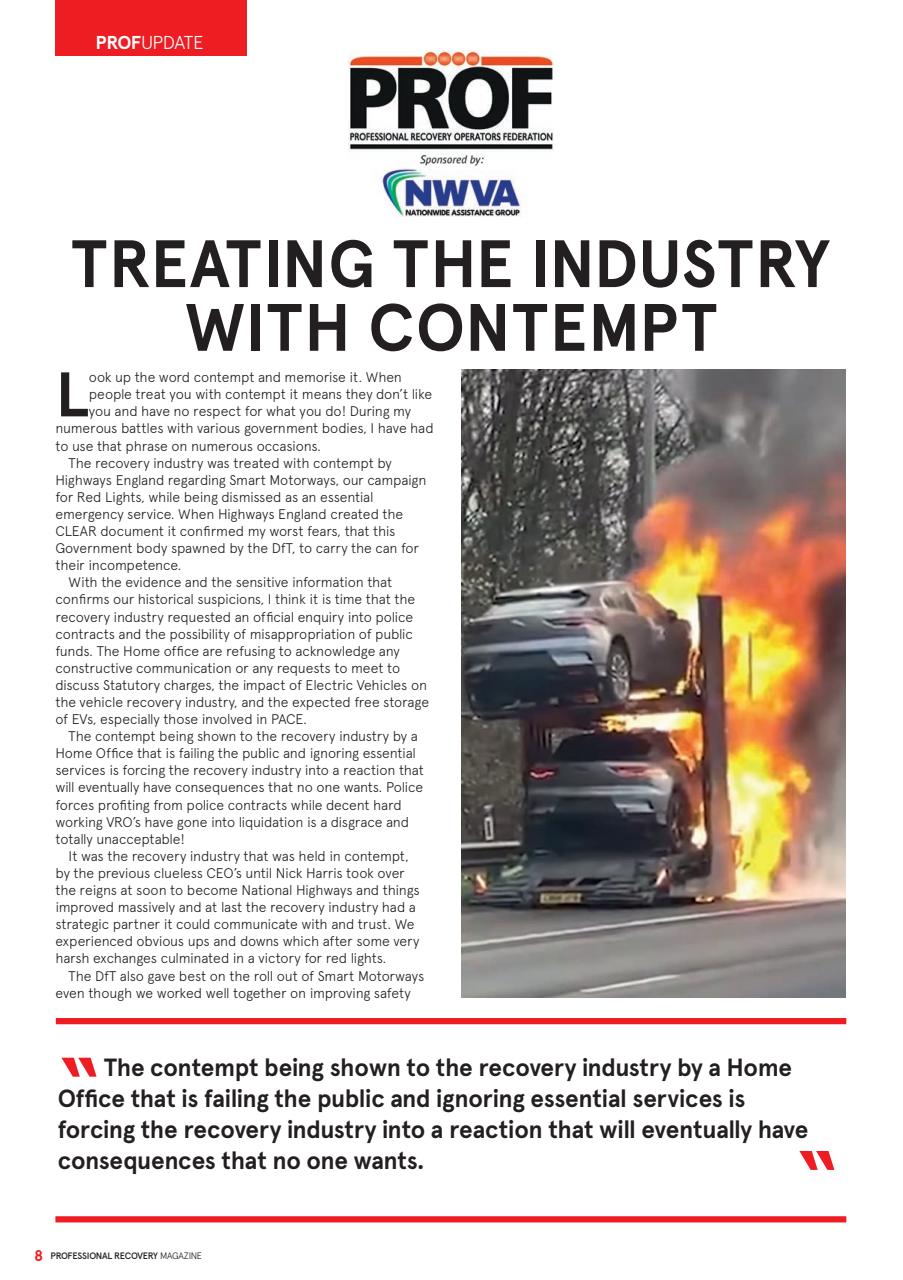 Professional Recovery Magazine Preview Pages