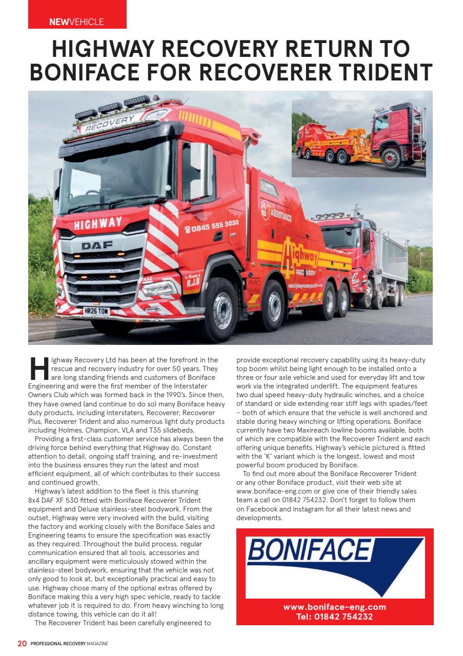 Professional Recovery Magazine Preview Pages