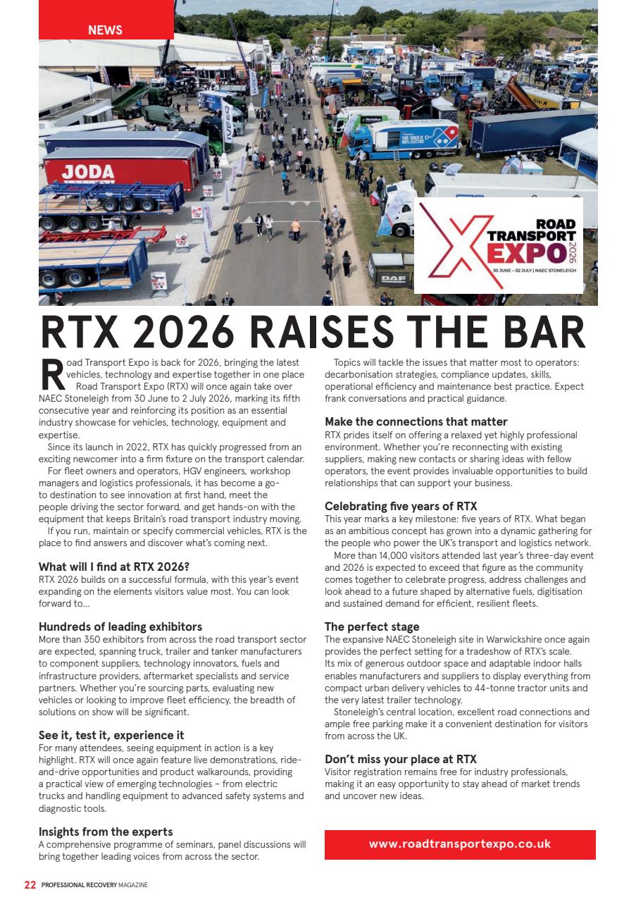 Professional Recovery Magazine Preview Pages