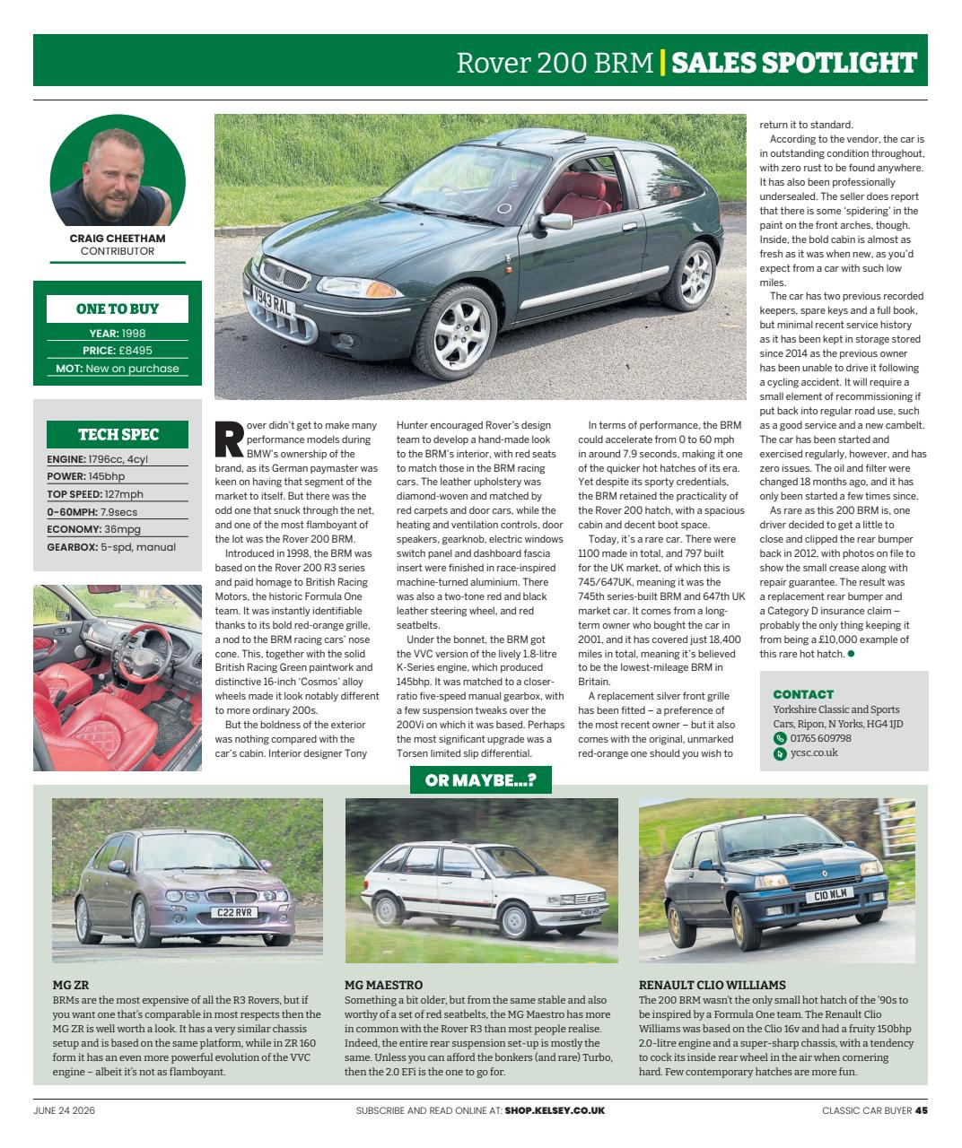 Classic Car Buyer Preview Pages