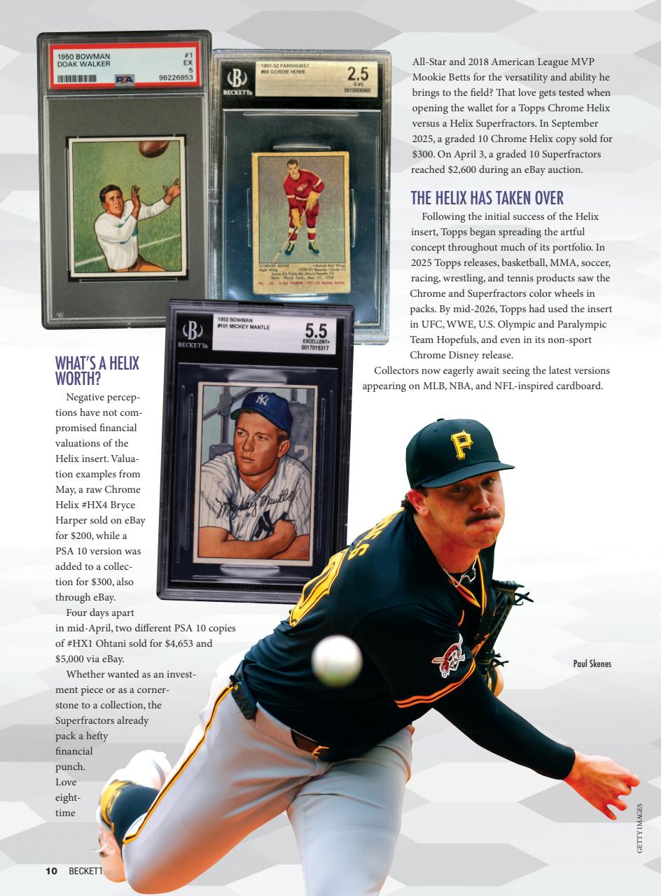 Beckett Baseball Magazine Preview Pages