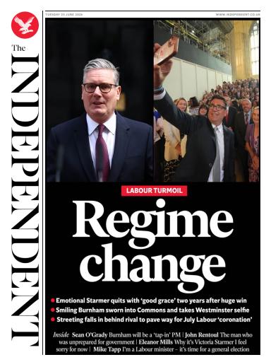 The Independent Daily Edition Newspaper issue 