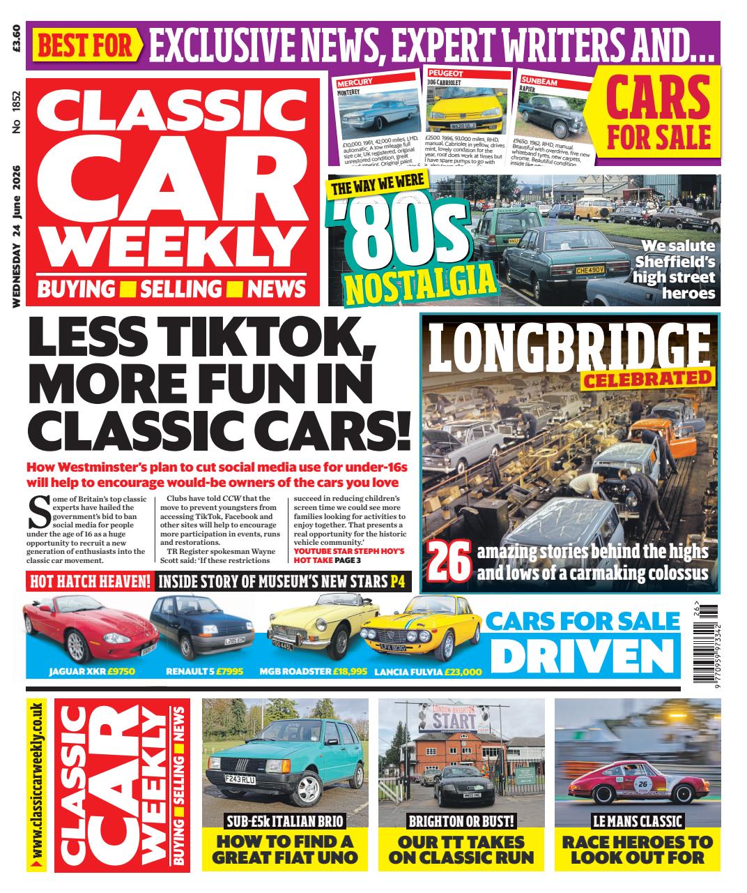 Classic Car Weekly Preview Pages