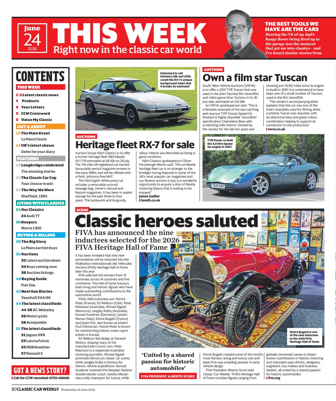 Classic Car Weekly Preview Pages