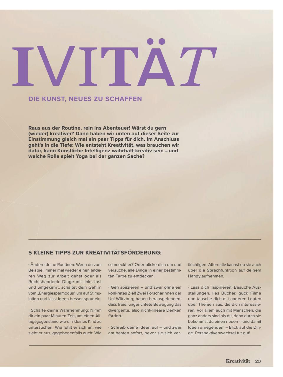 Yoga World Preview Pages