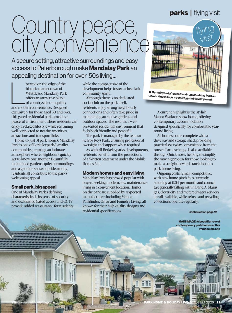 Park Home & Holiday Living Preview Pages