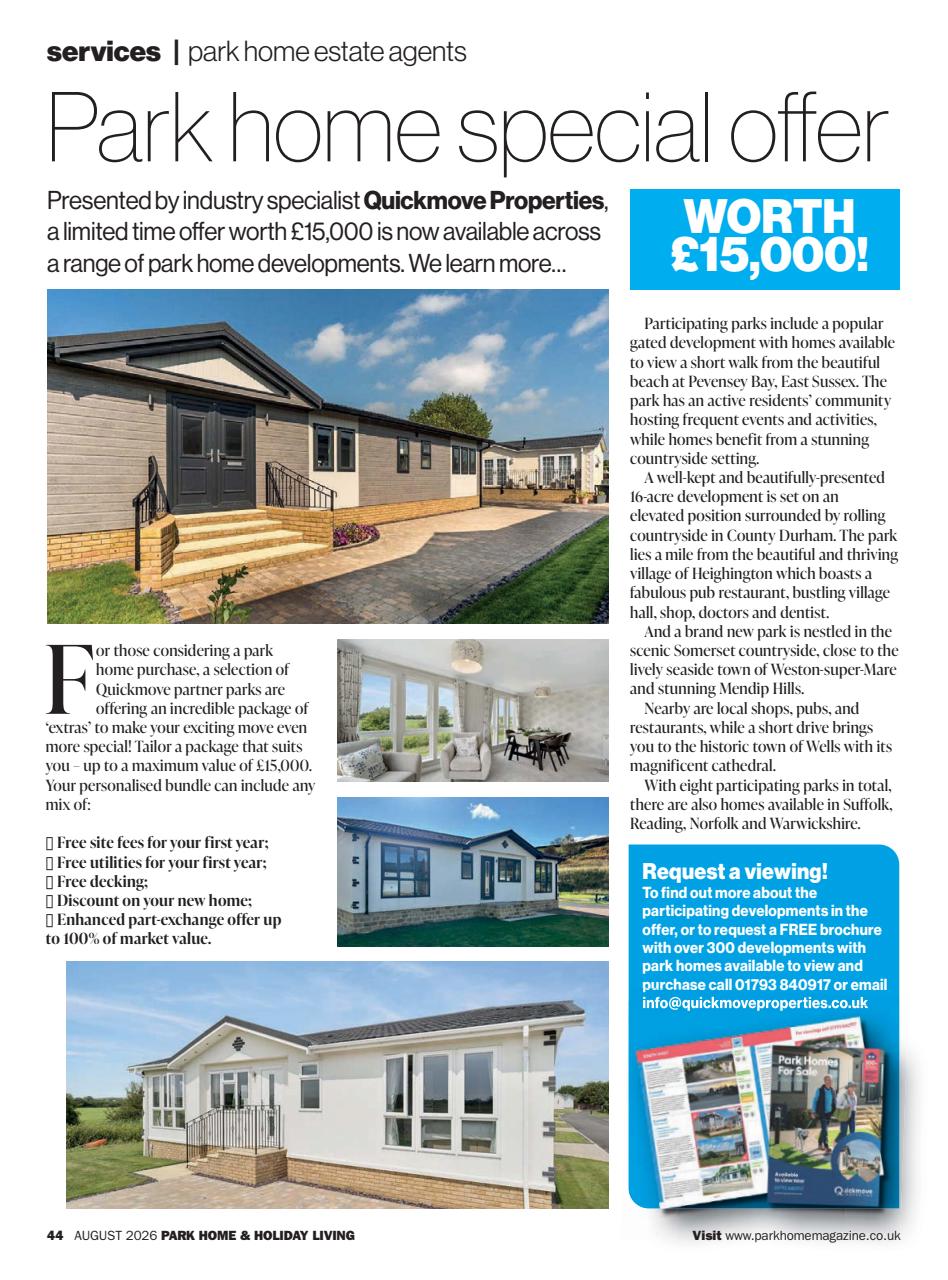 Park Home & Holiday Living Preview Pages