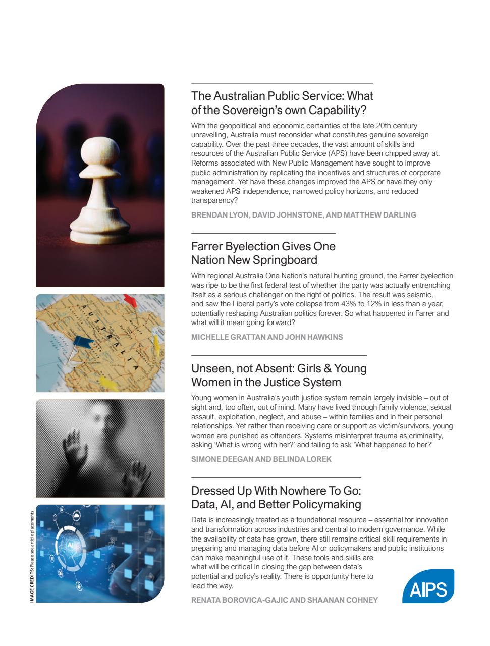 AQ: Australian Quarterly Preview Pages