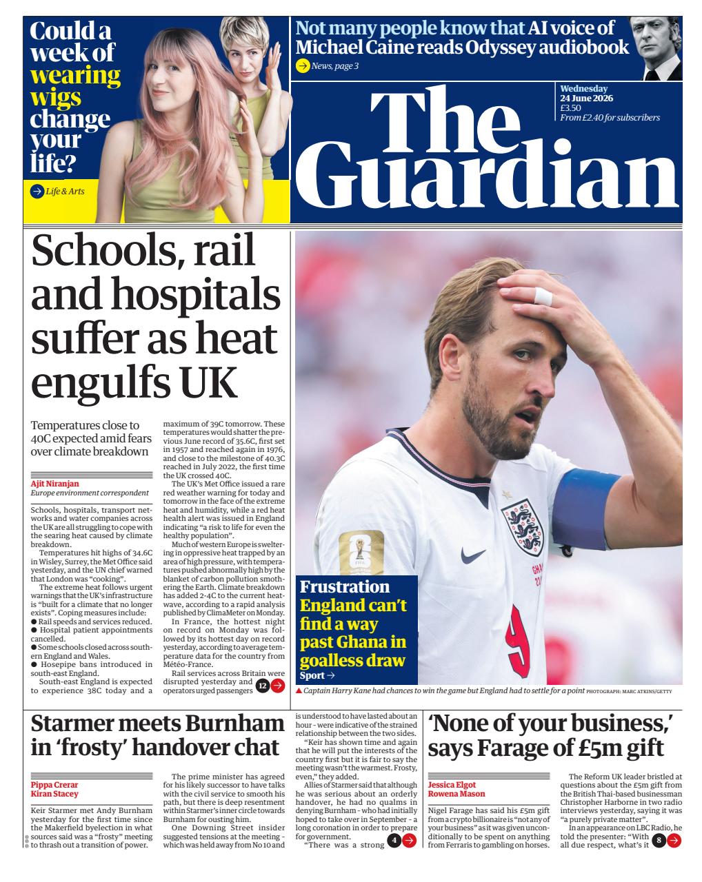 The Guardian Newspaper Preview Pages